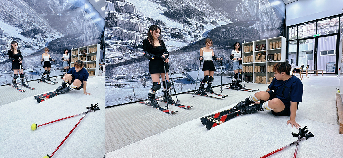 高雄王子室內滑雪學校｜4歲到60歲滑雪新手友善。上下纜車、雙板單板滑雪保證學會！